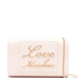 Love Moschino logo-lettering faux-leather crossbody bag