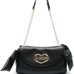 Love Moschino logo-lettering bow shoulder bag
