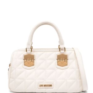 Love Moschino logo-lettering quilted tote bag