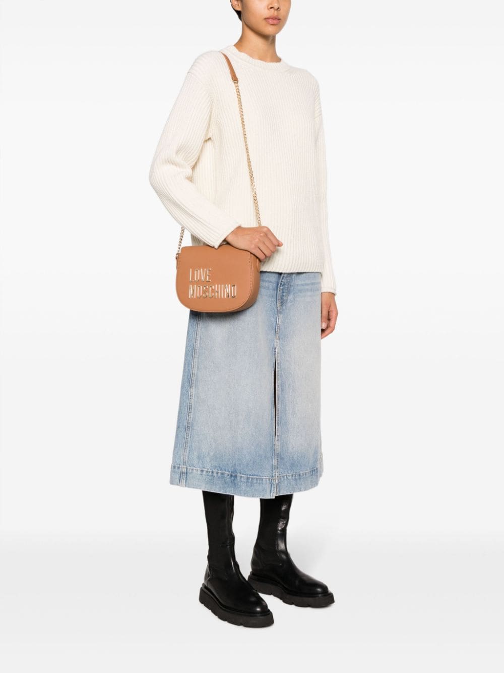 Love Moschino logo-lettering crossbody bag - Image 2