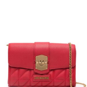 Love Moschino logo-lettering faux-leather crossbody bag