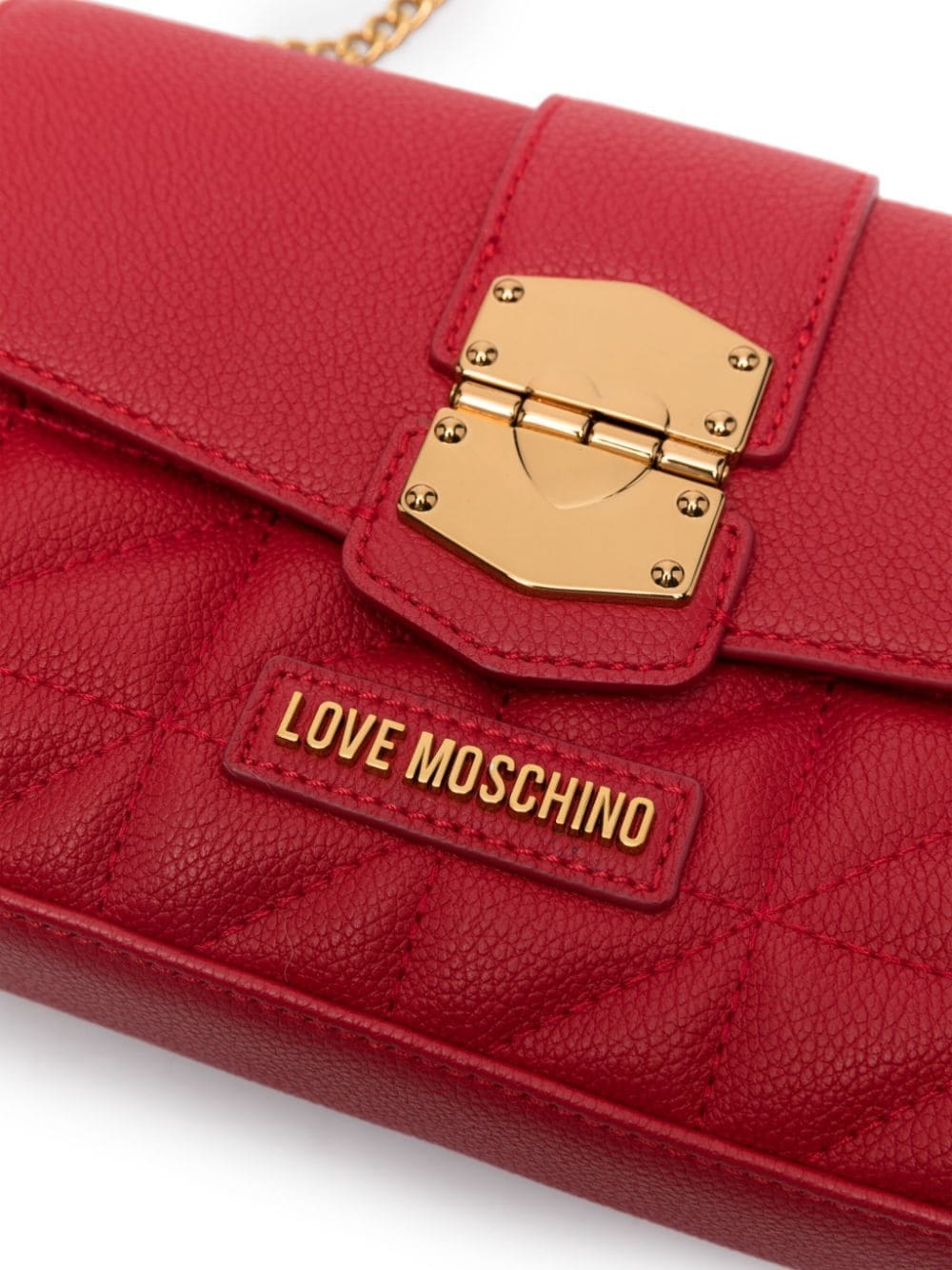 Love Moschino logo-lettering faux-leather crossbody bag - Image 4
