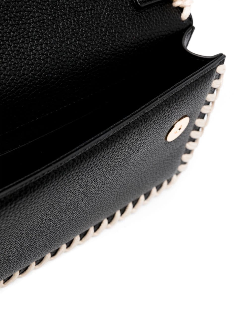 Love Moschino logo-lettering whipstitch-trim shoulder bag - Image 5