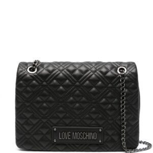 Love Moschino logo-lettering quilted shoulder bag