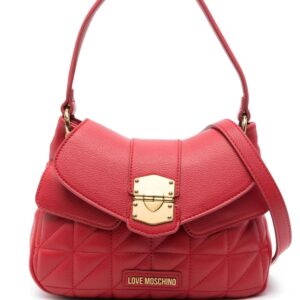 Love Moschino logo-lettering quilted tote bag
