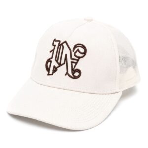 Palm Angels monogram-embroidered trucker cap