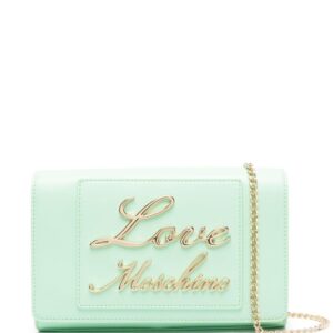 Love Moschino logo-lettering faux-leather crossbody bag