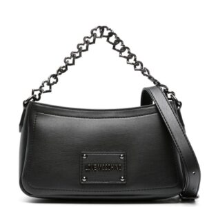 Love Moschino logo-plaque heart-chain shoulder bag