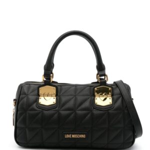Love Moschino logo-lettering quilted tote bag