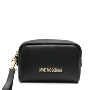 Love Moschino logo-lettering clutch bag