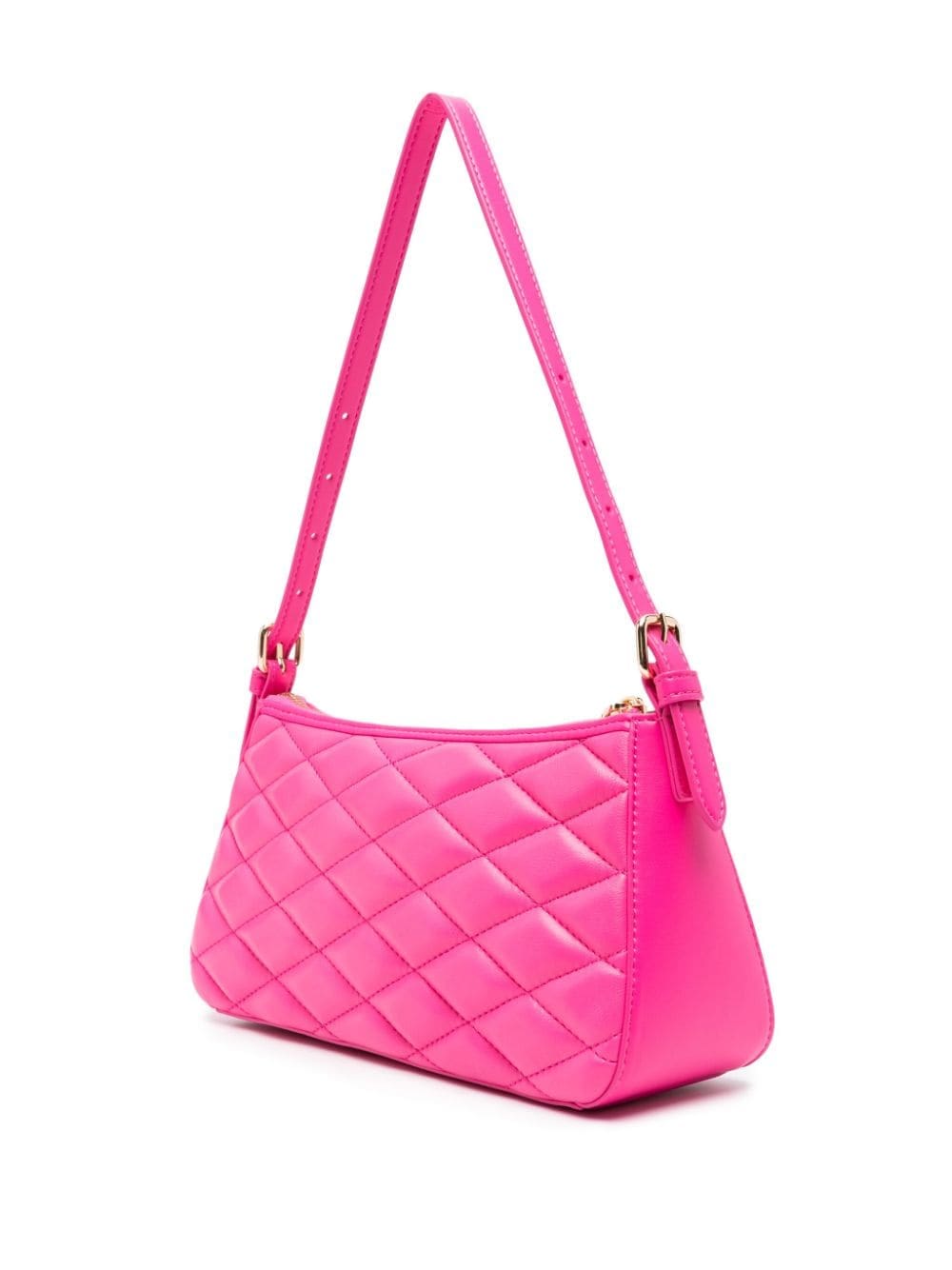 Love Moschino logo-plaque quilted shoulder bag - Image 3