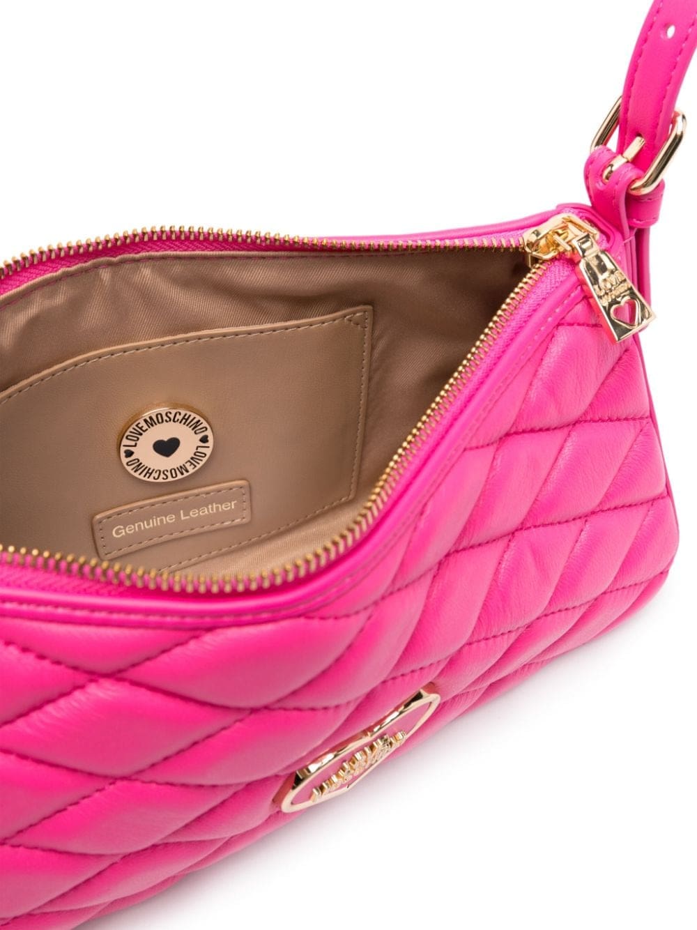 Love Moschino logo-plaque quilted shoulder bag - Image 5