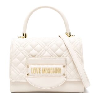 Love Moschino logo-lettering quilted tote bag