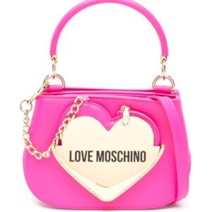 Love Moschino enamelled-logo mini tote bag