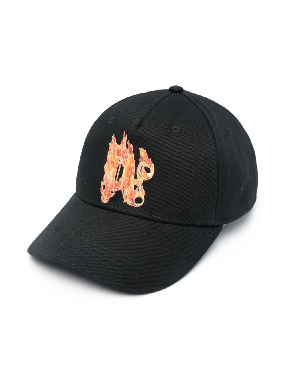 Palm Angels Burning monogram-embroidered baseball cap