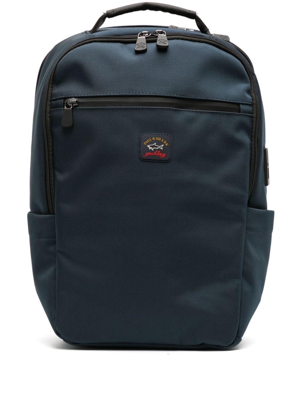 Paul & Shark logo-patch textured backpack