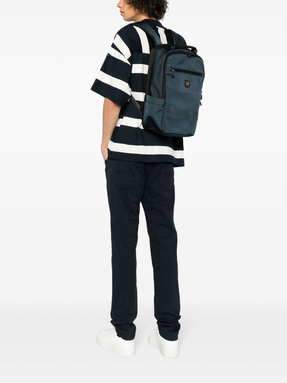 Paul & Shark logo-patch textured backpack - Image 2