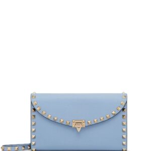 Valentino Garavani Rockstud leather wallet-on-chain