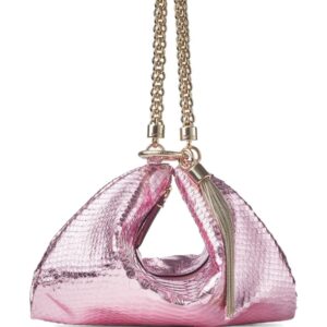 Jimmy Choo Callie snakeskin-effect clutch bag