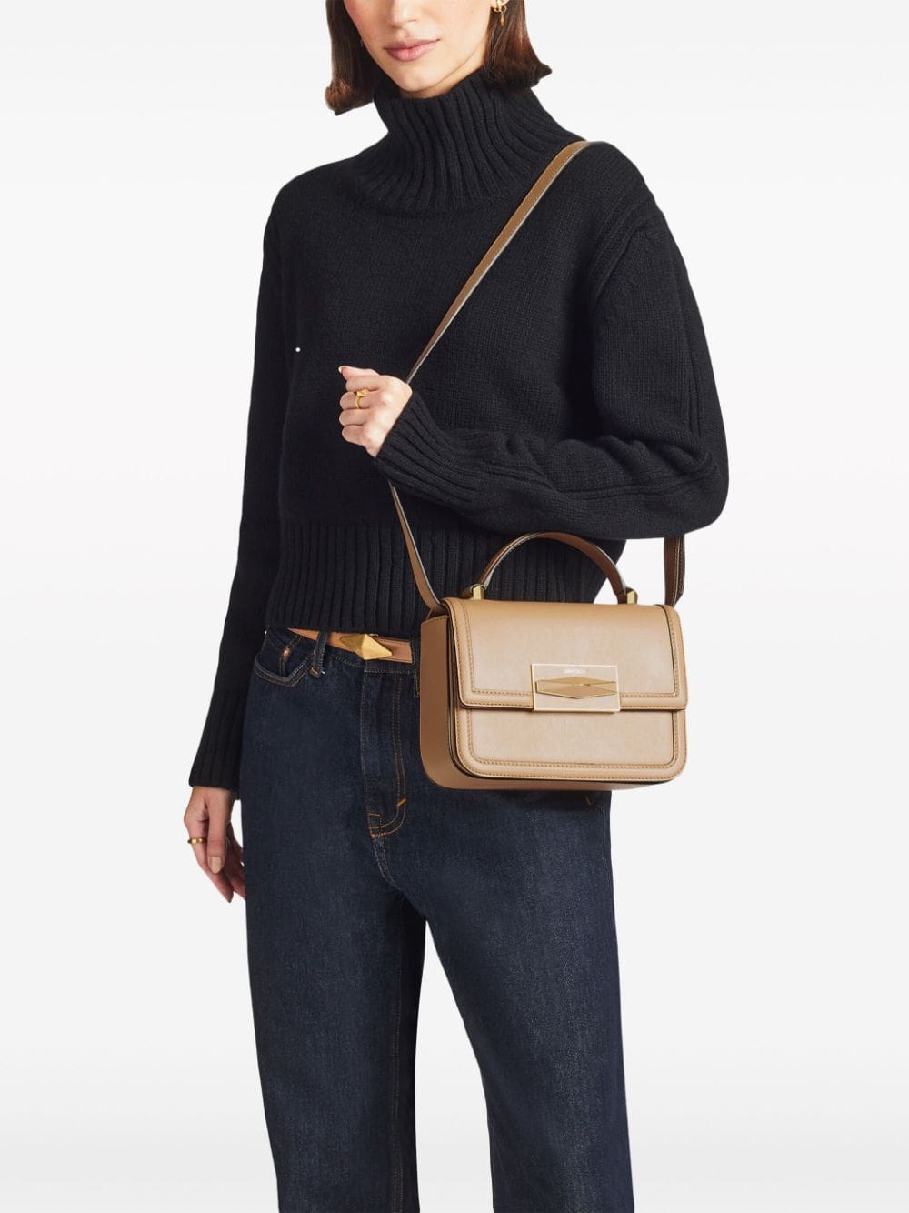 Jimmy Choo Diamond leather top-handle bag - Image 2