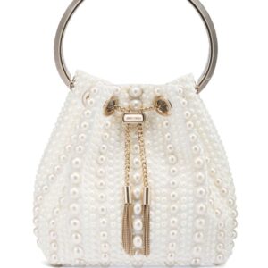 Jimmy Choo Bon Bon satin bucket bag