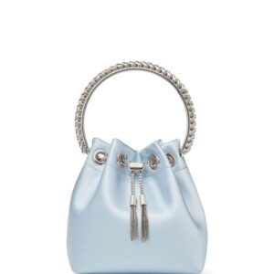 Jimmy Choo Bon Bon crystal-embellished satin bag