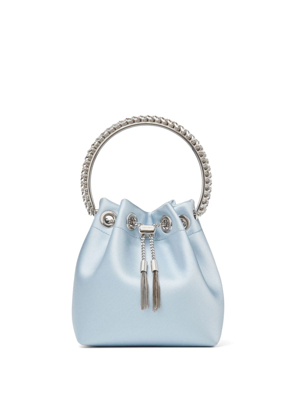 Jimmy Choo Bon Bon crystal-embellished satin bag