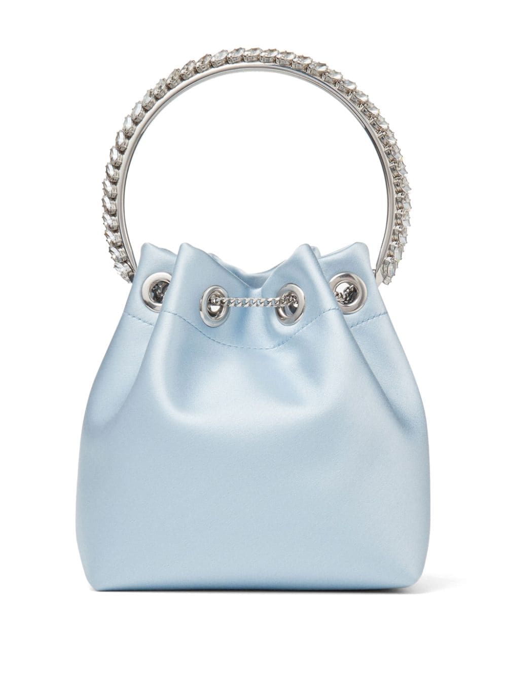 Jimmy Choo Bon Bon crystal-embellished satin bag - Image 3