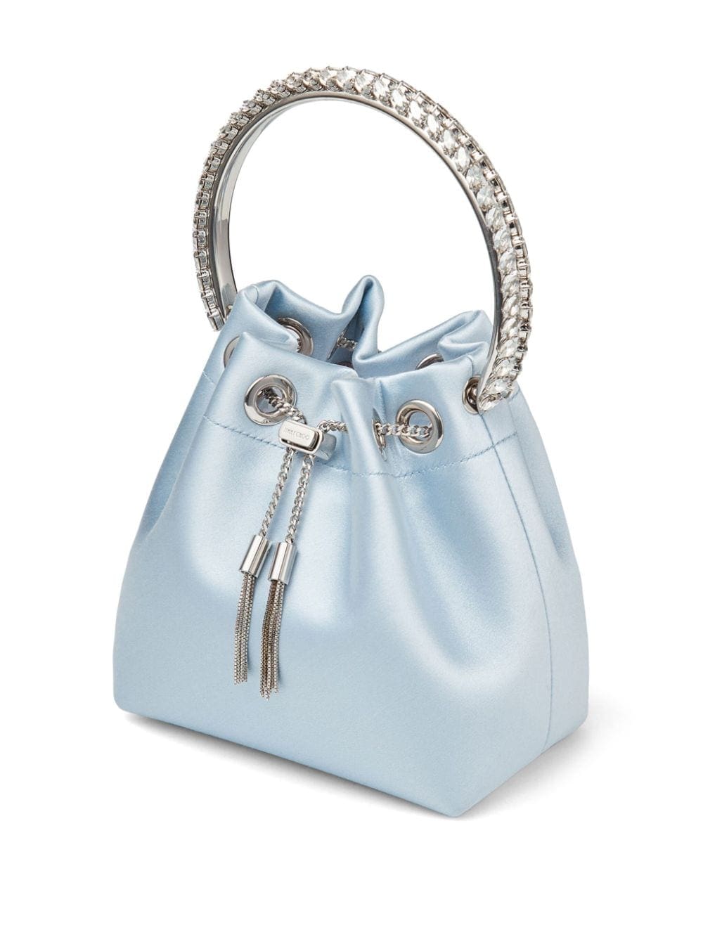 Jimmy Choo Bon Bon crystal-embellished satin bag - Image 4