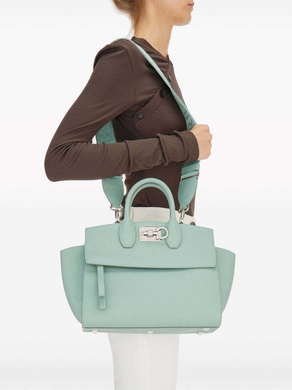 Ferragamo small Studio Soft leather tote bag - Image 2