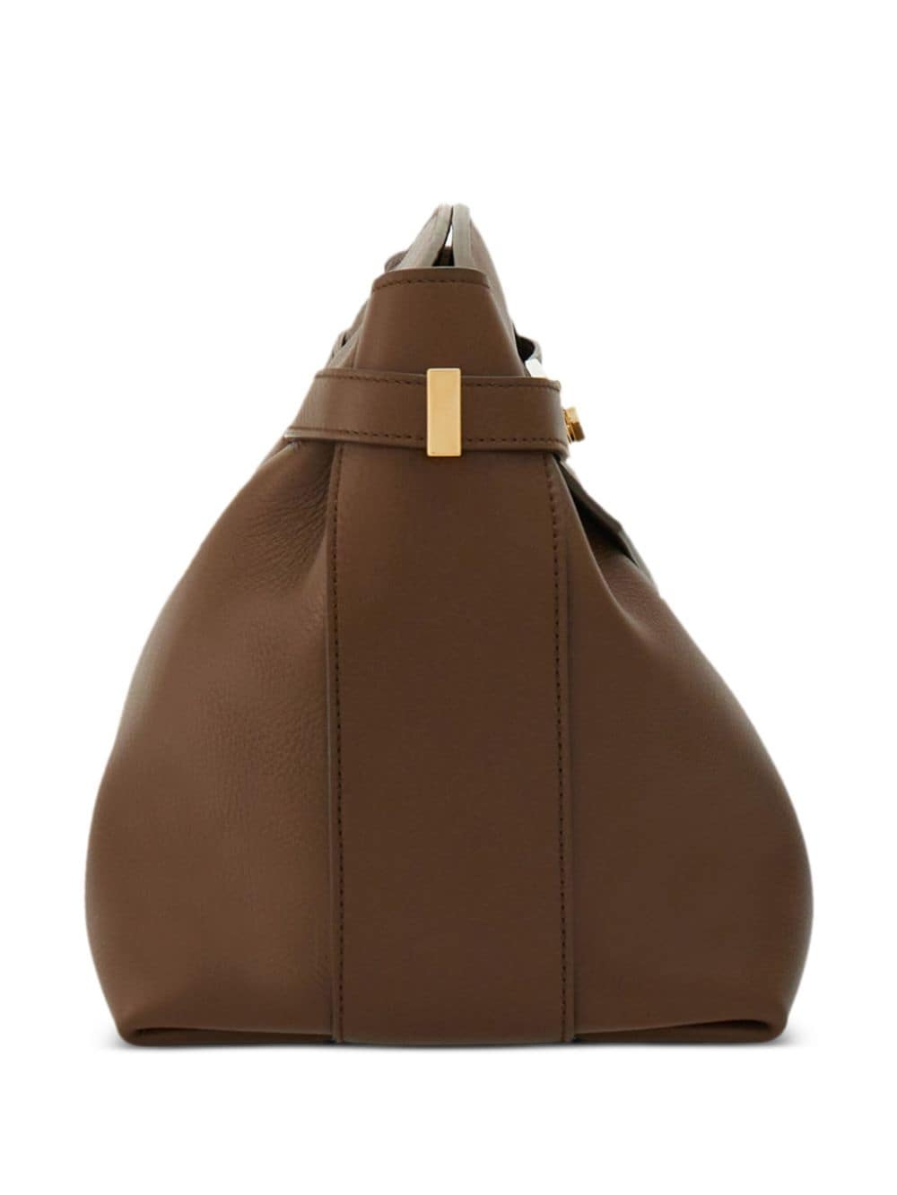 Ferragamo Gancini-plaque leather clutch bag - Image 5