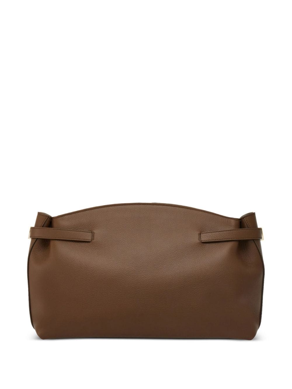 Ferragamo Gancini-plaque leather clutch bag - Image 4