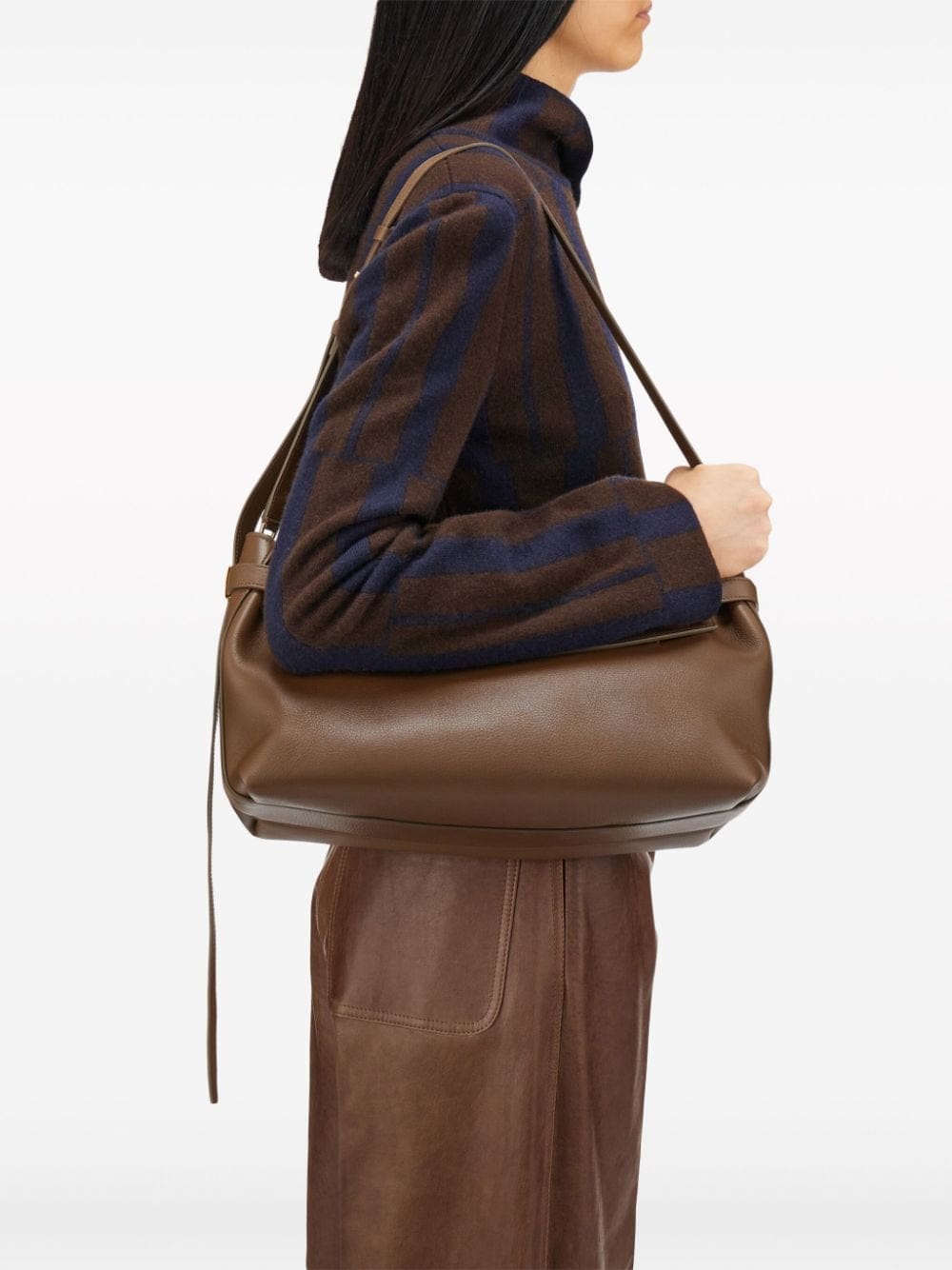 Ferragamo Gancini-plaque leather clutch bag - Image 3