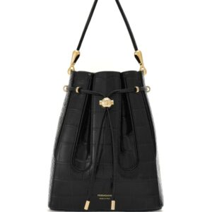 Ferragamo medium embossed-effect leather bucket bag