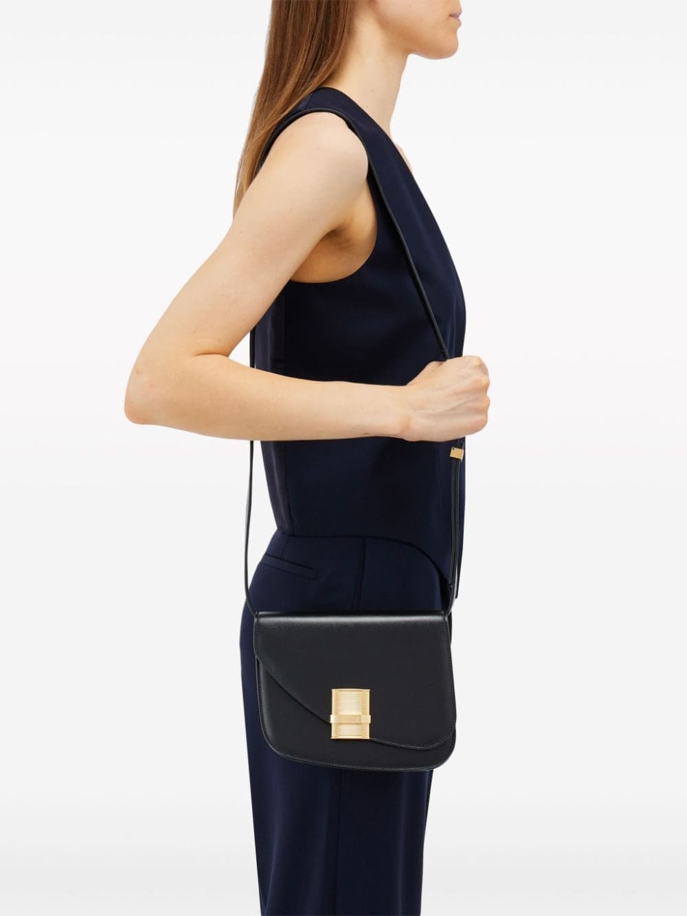 Ferragamo small Asymmetric leather crossbody bag - Image 2