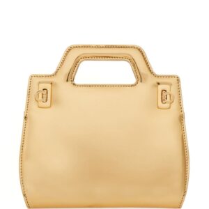 Ferragamo Wanda metallic-finish mini bag