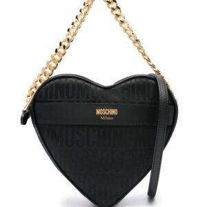 Moschino monogram-print leather tote bag