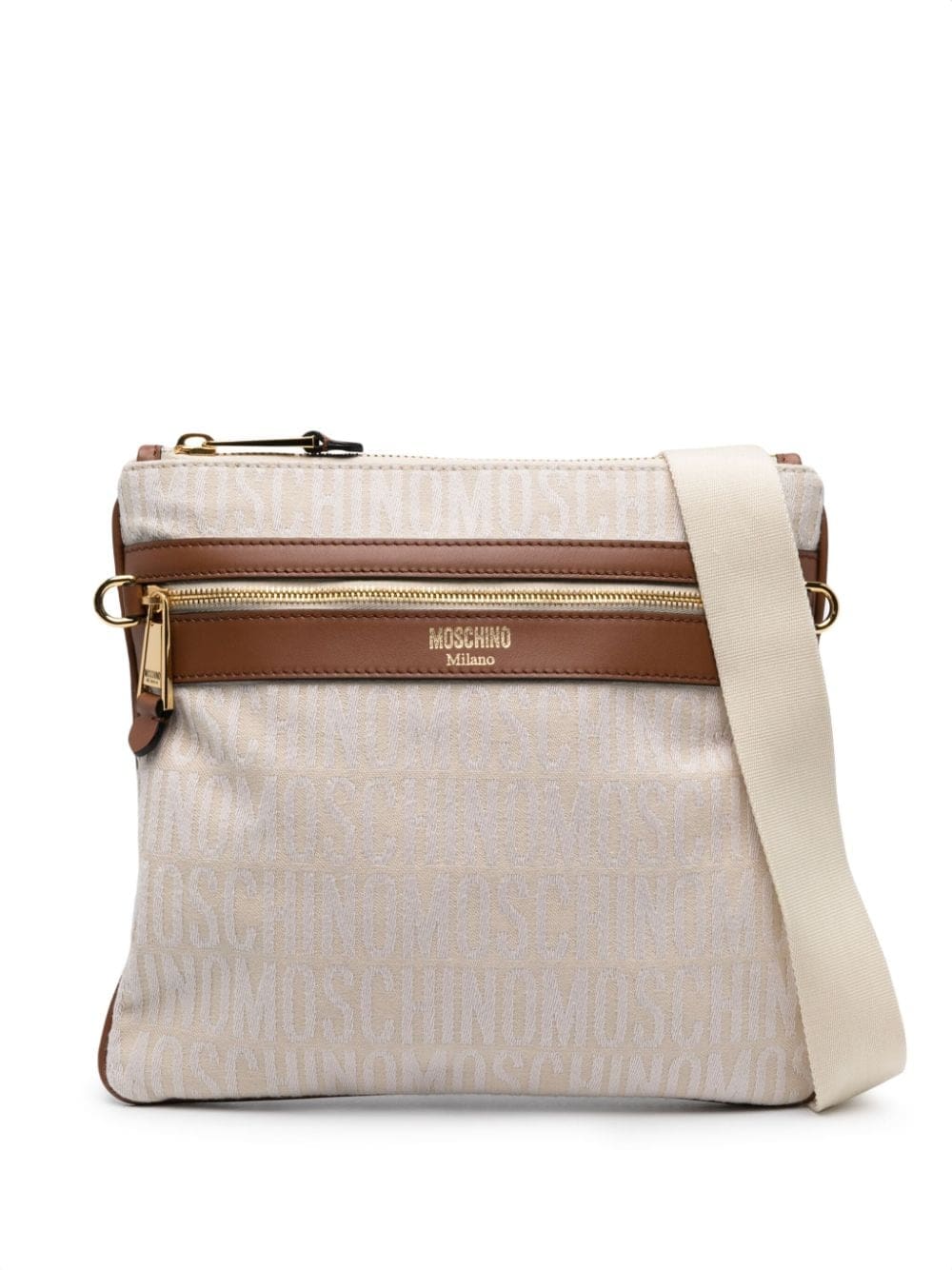 Moschino monogram-jacquard crossbody bag