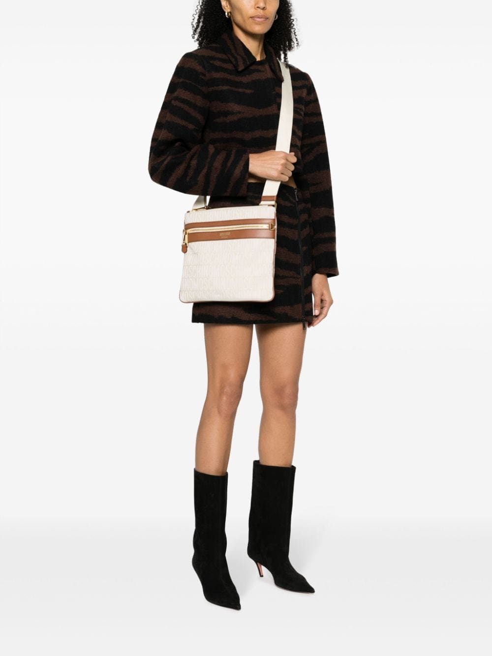 Moschino monogram-jacquard crossbody bag - Image 2