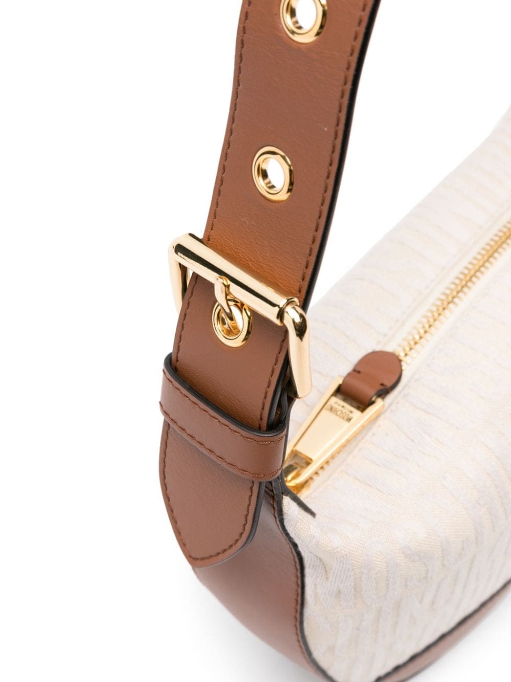 Moschino logo-jacquard shoulder bag - Image 4