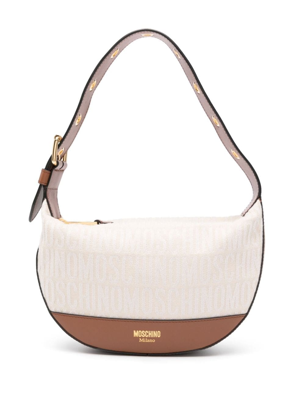 Moschino logo-jacquard shoulder bag