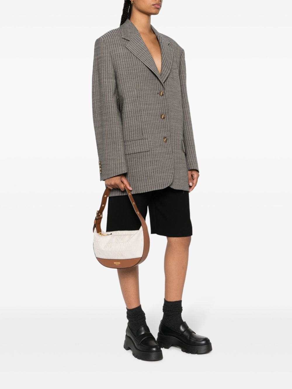 Moschino logo-jacquard shoulder bag - Image 2