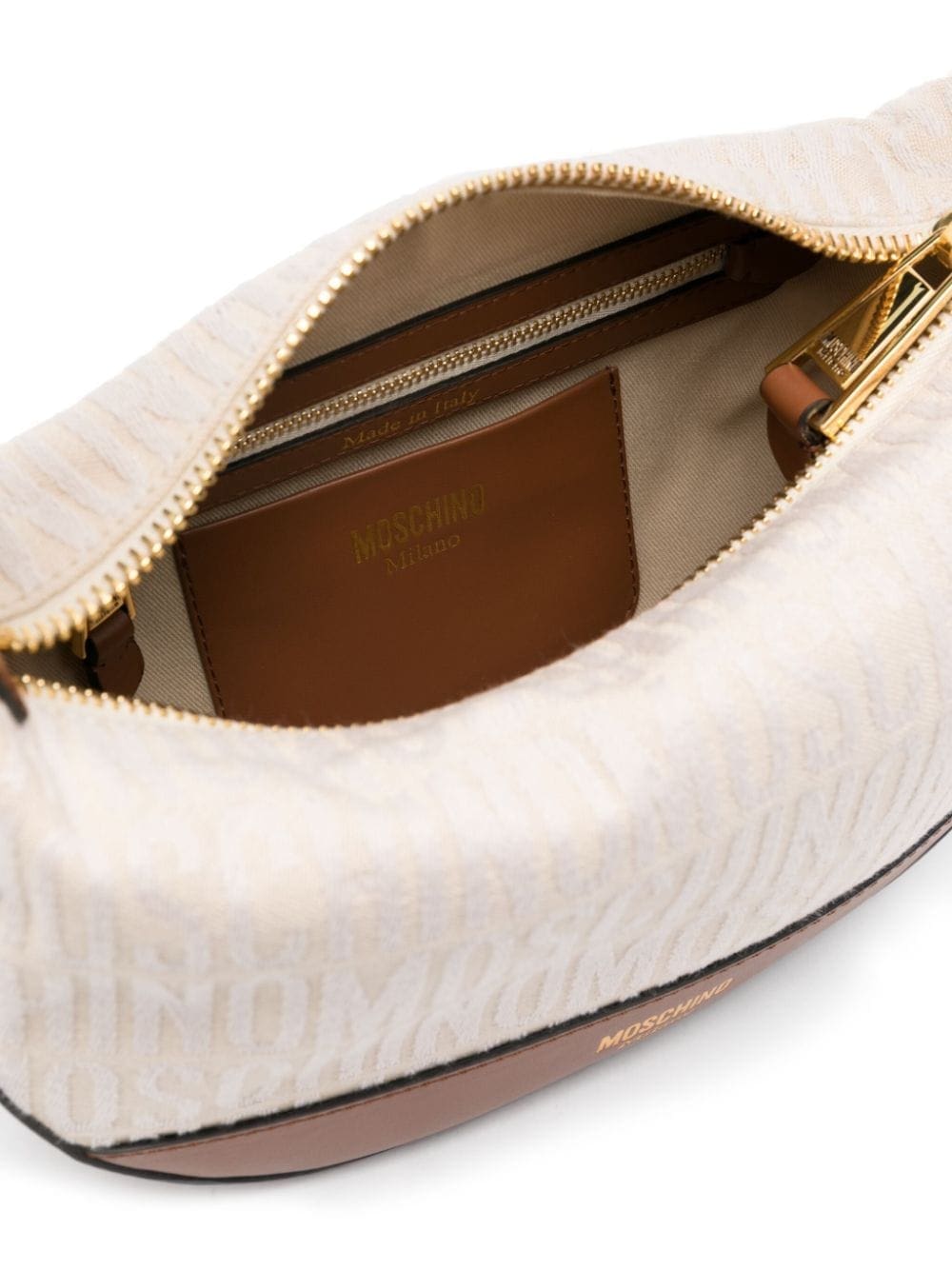 Moschino logo-jacquard shoulder bag - Image 5
