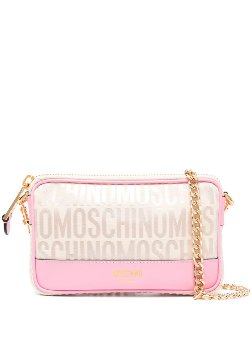 Moschino Fantasia logo-jacquard crossbody bag