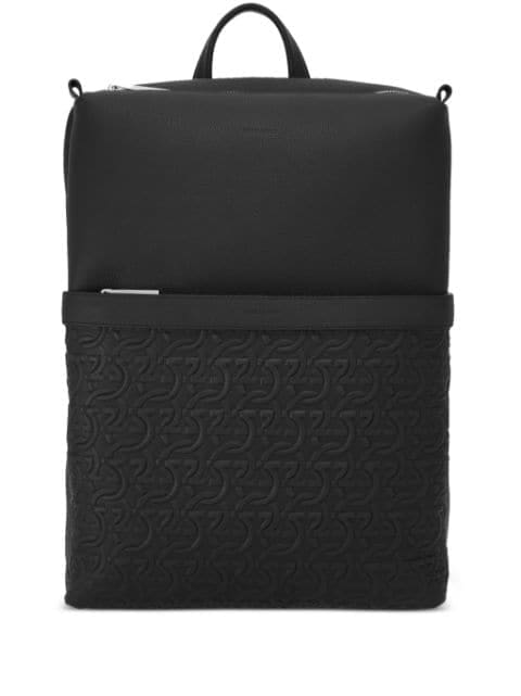 Ferragamo logo-debossed leather backpack