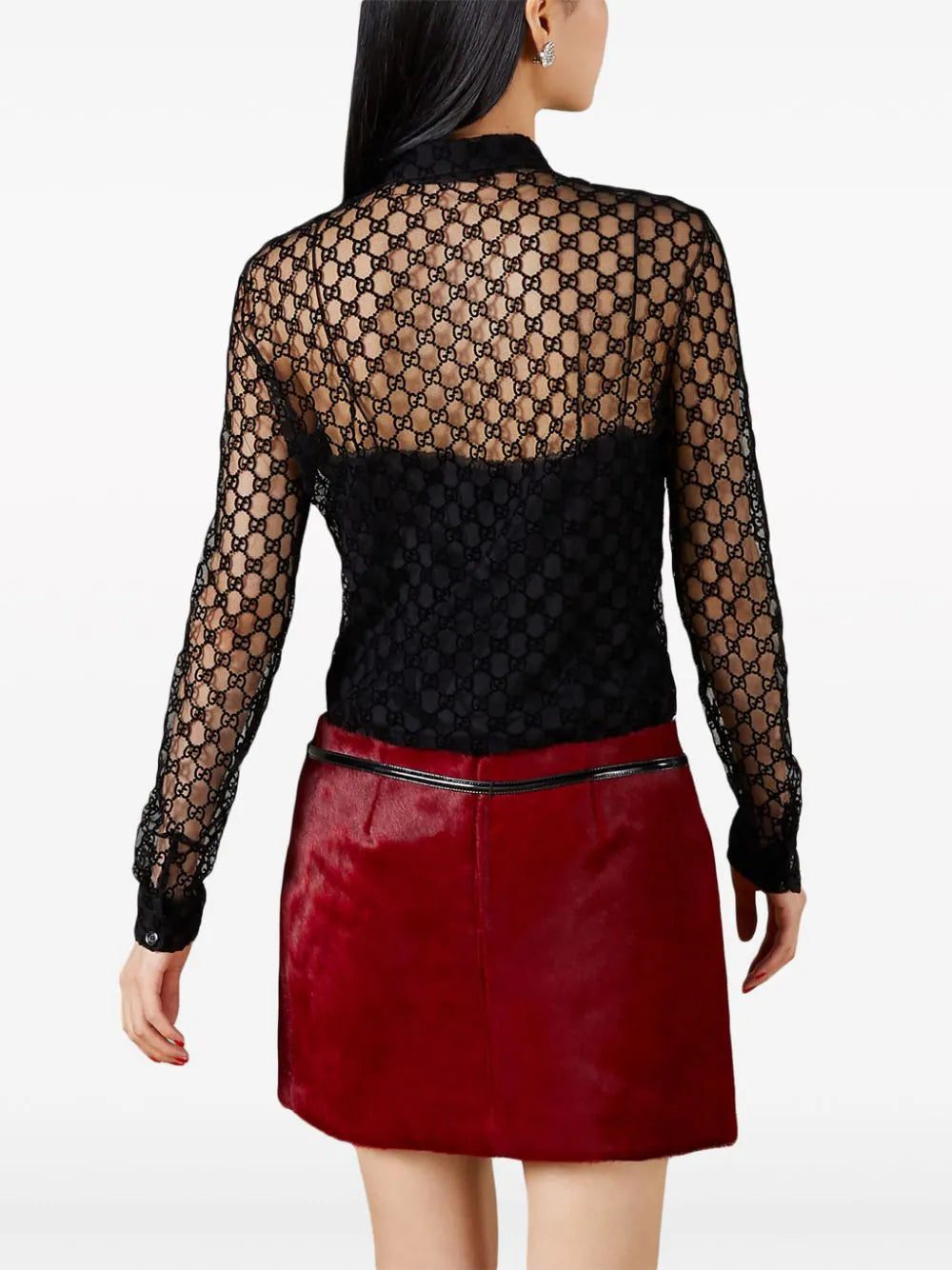 Gucci GG Supreme tulle shirt - Image 4