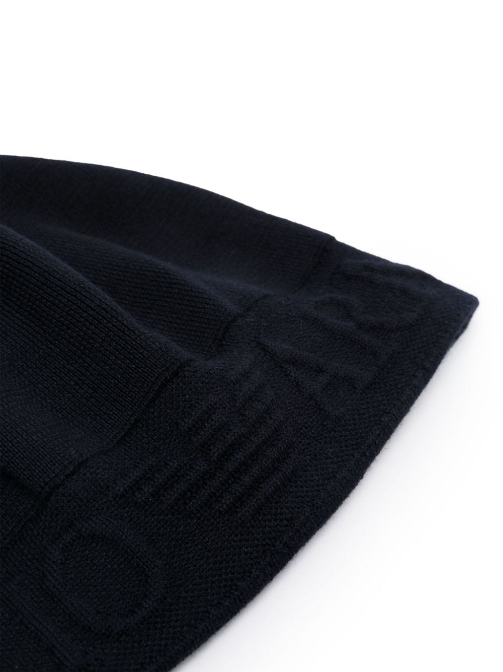 Emporio Armani logo-embossed ribbed beanie - Image 2