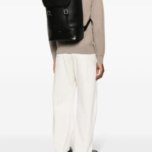 SANDRO logo-stamp backpack