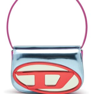 Diesel 1DR mirrored-finish shoulder bag