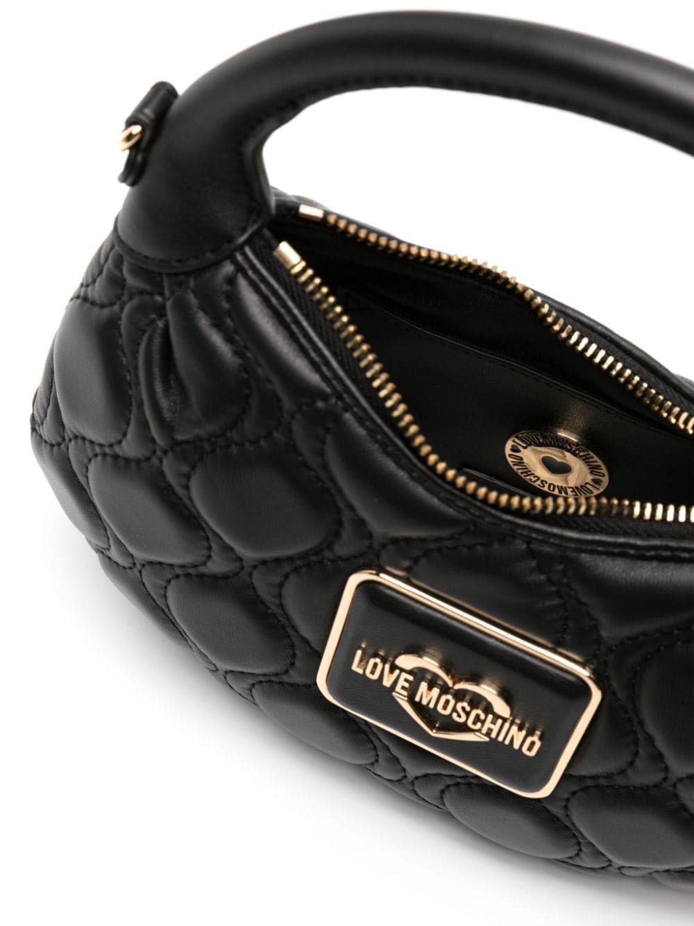 Love Moschino logo-plaque quilted tote bag - Image 5